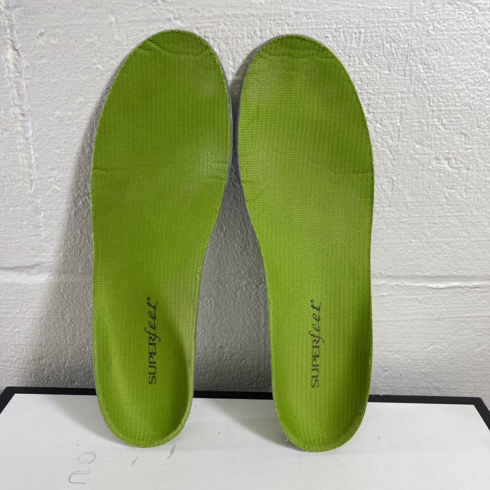 Superfeet Green Insoles All Purpose Arch Support Men's 7.5-9 Women's 8.5-10